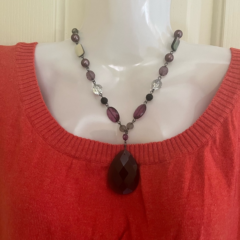 Lia Sophia Natural Stone Necklace